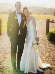 Hot Long Sleeves Lace Mermaid Boho Wedding Dresses 2024