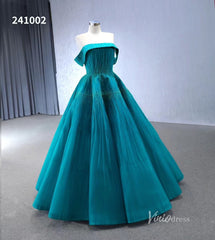 Beaded Ruched Prom Dress Off the Shoulder Wedding Gown 241002