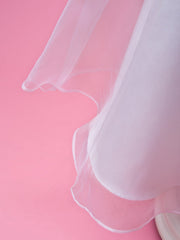 Hocille Beautiful A-Line Satin Sleeveless Jewel Flower Girl Dress with Buttons