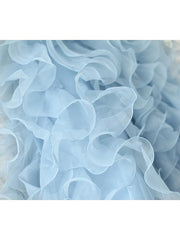 Hocille Beautiful Sleeveless Jewel Neck Flower Girl Dress With Sash & Ribbon Flower