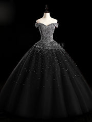 Emerald Green Sequin Prom Dresses Beaded Quinceanera Dresses, Sweet 16 Dresses
