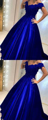 Sexy Black Lace Prom Dresses Off the Shoulder Evening Dress