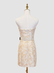 Amaryllis | Sheath Strapless Short Homecoming Dress