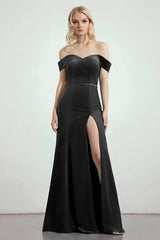 Trumpet-Mermaid Sweep-Brush Train Bridesmaid Dress Formal Dresses CB0271PS