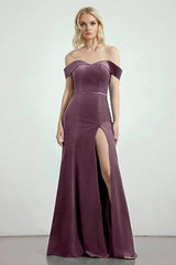Trumpet-Mermaid Sweep-Brush Train Bridesmaid Dress Formal Dresses CB0271PS