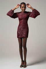 Sheath-Column Short-Mini Sequined Dress CB0400