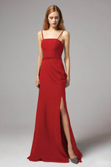 A-Line Floor Length Chiffon Bridesmaid Dress CB0414
