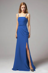 A-Line Floor Length Chiffon Bridesmaid Dress CB0414
