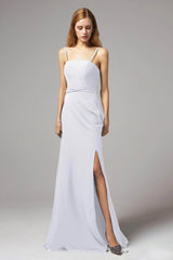 A-Line Floor Length Chiffon Bridesmaid Dress CB0414