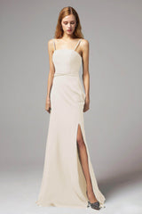 A-Line Floor Length Chiffon Bridesmaid Dress CB0414