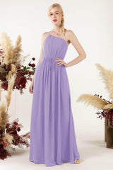 A-Line Floor Length Chiffon Bridesmaid Dress CB0462