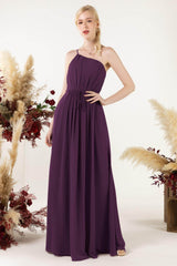A-Line Floor Length Chiffon Bridesmaid Dress CB0462