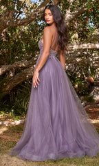 Sheer-Corset Long Prom Ball Gown CD0154