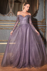 Cinderella Divine CD0172 Off Shoulder Formal Dress