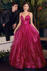 Cinderella Divine 996 Long Layered Glittered Ball Gown