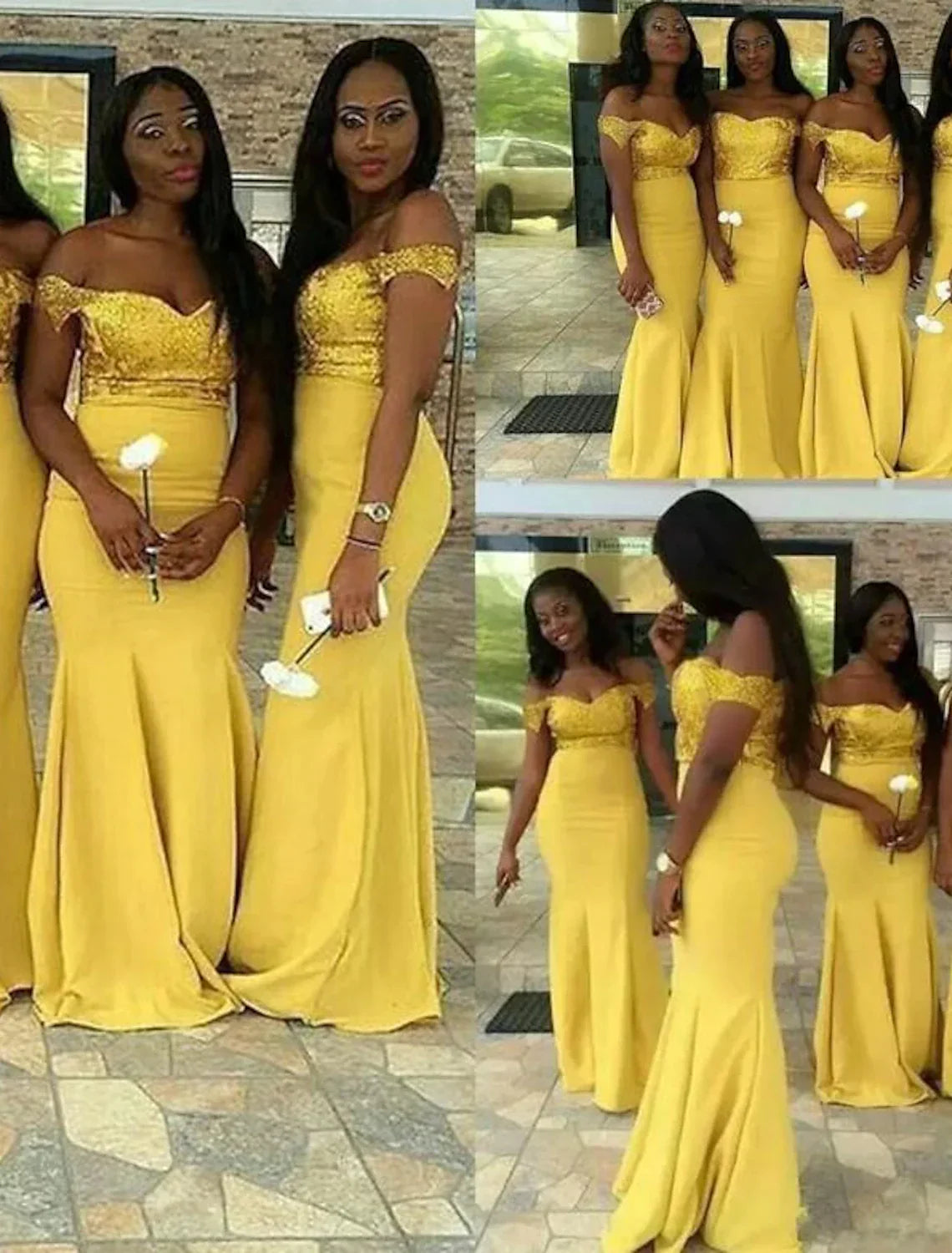 Mermaid / Trumpet Bridesmaid Dress Off Shoulder Sleeveless Plus Size Sweep / Brush Train Lace / Stretch Fabric with Appliques / Solid Color