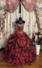 Luxury Long Ball Gown Prom Dress Sweet 15 Dresses Quinceanera