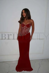 Charming Sweetheart Lace Mermaid Prom Dress Sleeveless