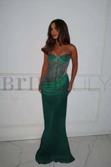 Charming Sweetheart Lace Mermaid Prom Dress Sleeveless