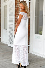 Chic Off-the-Shoulder Mermaid Lace Long Evening Dress