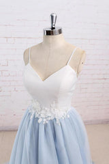 Chic Spaghetti Strap Organza A-line Wedding Dress