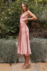 Cinderella Divine BD103 Satin Formal Midi Graduation Dress