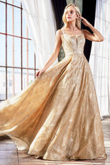 Cinderella Divine CB051 Long Formal Glitter Prom Ball Evening Gown