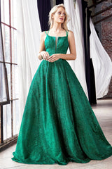 Cinderella Divine CB051 Long Formal Glitter Prom Ball Evening Gown