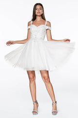 Cinderella Divine CD0132 Short Prom Formal Homecoming Dress
