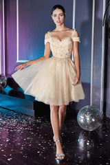 Cinderella Divine CD0132 Short Prom Formal Homecoming Dress