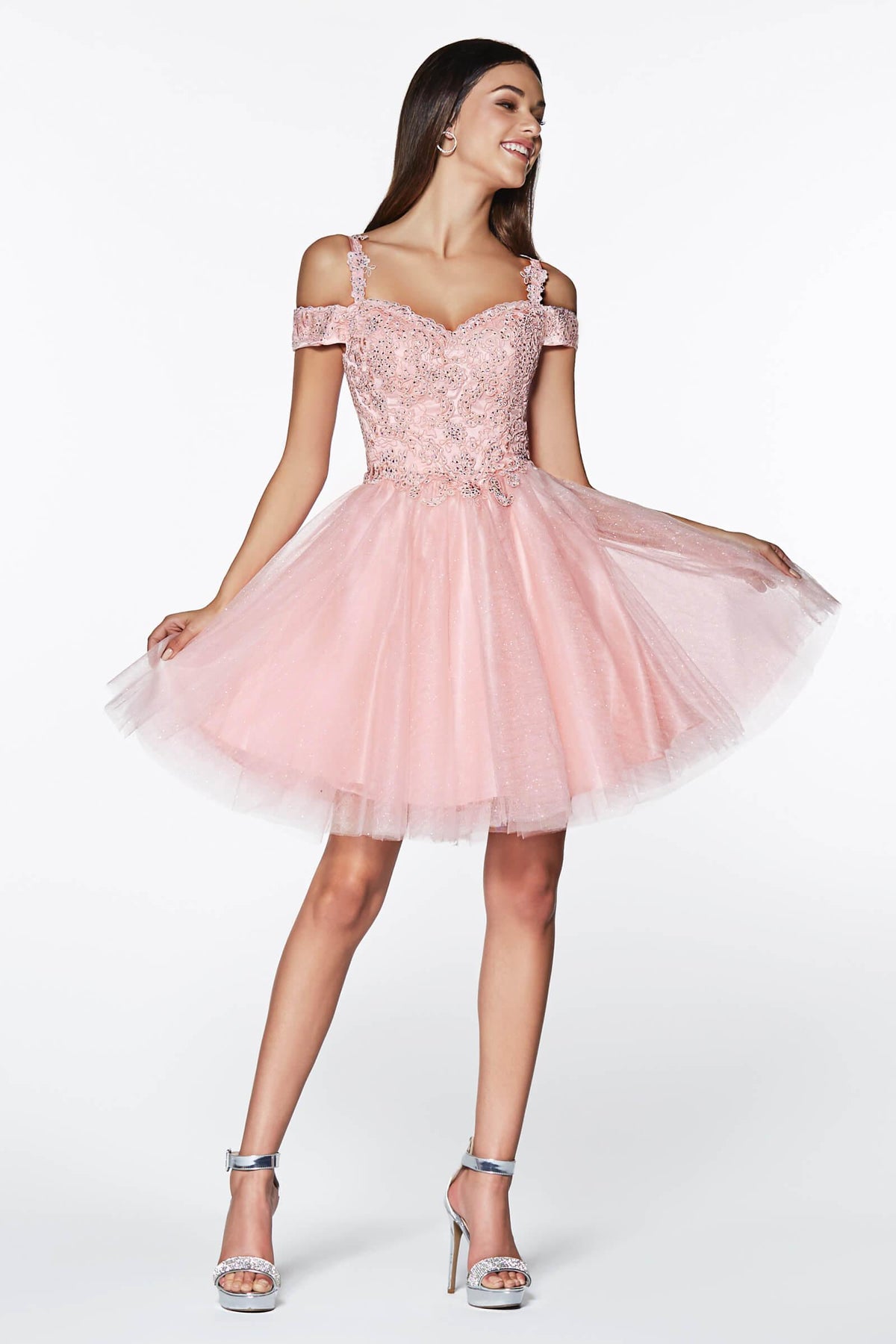 Cinderella Divine CD0132 Short Prom Formal Homecoming Dress