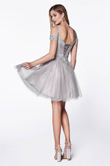 Cinderella Divine CD0132 Short Prom Formal Homecoming Dress