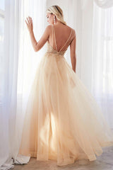 Cinderella Divine CD0154 Long Formal Ball Gown Prom Dress