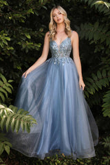 Cinderella Divine CD0154 Long Formal Ball Gown Prom Dress