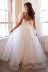 Cinderella Divine CD0154W A-Line Long Tulle Wedding Dress