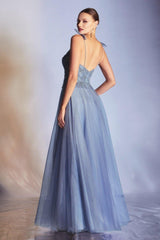 Cinderella Divine CD0178 Glitter Long Ball Gown Formal  Dress