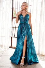 Cinderella Divine CD161 Long Bridesmaid Spaghetti Strap Prom Formal Dress