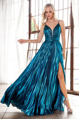 Cinderella Divine CD161 Long Bridesmaid Spaghetti Strap Prom Formal Dress