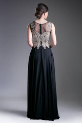 Cinderella Divine CD2635 Long Jewel Embellished Formal Prom Gown