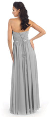 Cinderella Divine CD7455 Strapless Chiffon Empire Waist Prom Dress