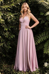 Cinderella Divine CD7472 Long Slit Prom Gown Evening Dress