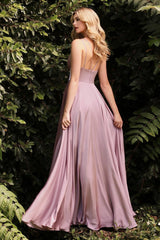 Cinderella Divine CD7472 Long Slit Prom Gown Evening Dress