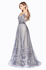 Cinderella Divine CD75 Long Formal Sleeveless Evening Prom Dress