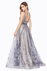 Cinderella Divine CD75 Long Formal Sleeveless Evening Prom Dress