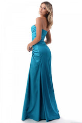 Cinderella Divine CD8530 Long Strapless Formal Dress Bridesmaid
