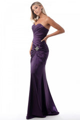 Cinderella Divine CD8530 Long Strapless Formal Dress Bridesmaid