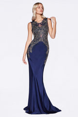 Cinderella Divine CD8912 Prom Long Dress Sleeveless Evening Gown