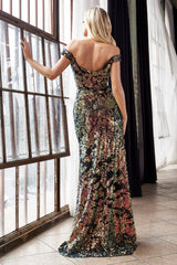 Cinderella Divine CF348 Long Formal Prom Dress