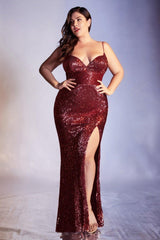 Cinderella Divine CH180 Long Formal Prom Dress