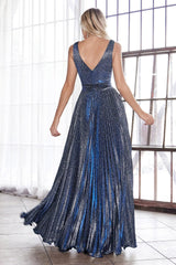 Cinderella Divine CH211 Prom Formal Glitter Metallic Evening Long Dress